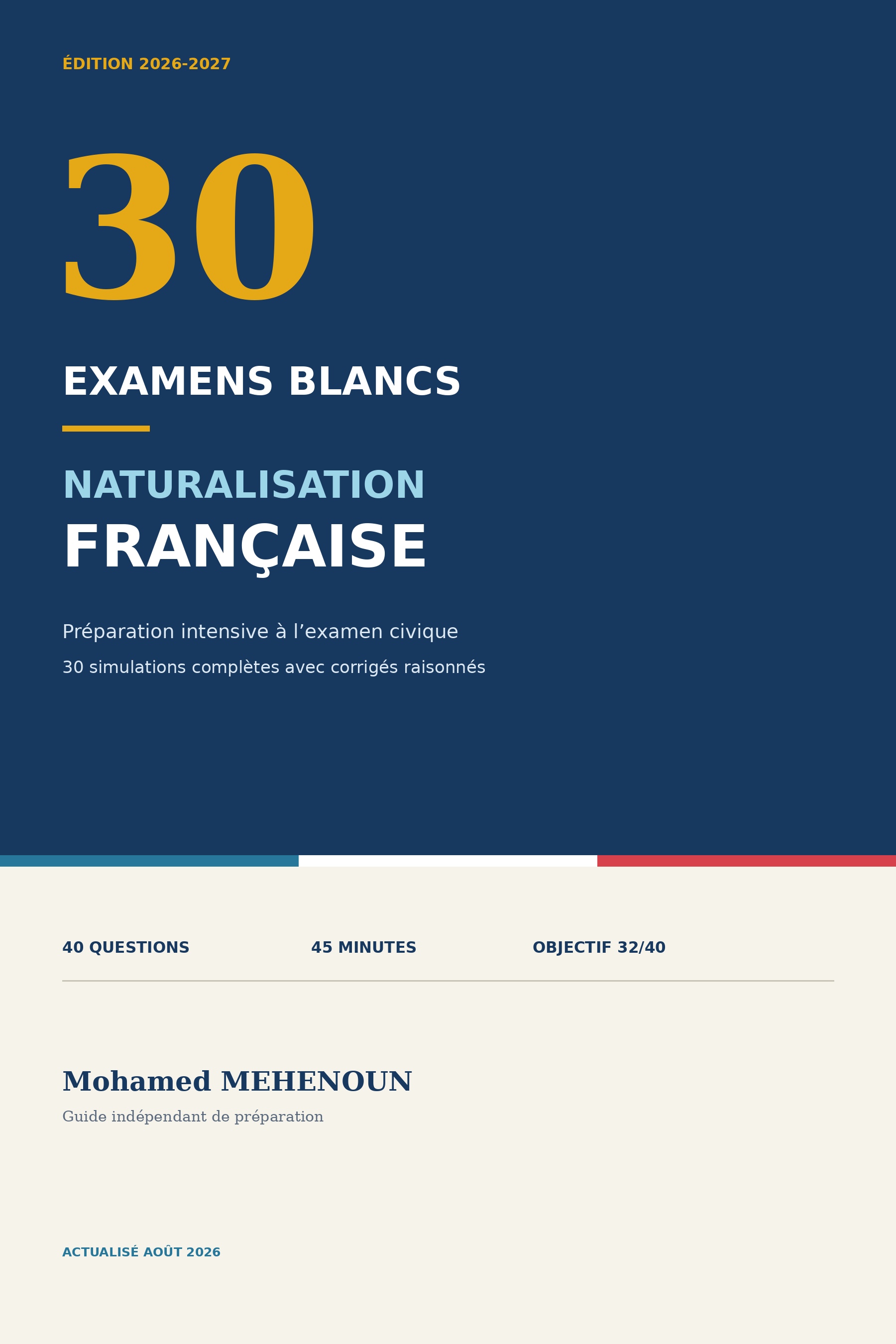 Couverture — Préparation intensive à l'examen civique